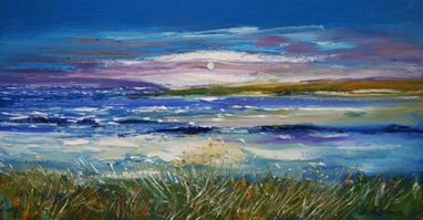 Rough seas wee Cablebay Isle of Colonsay 16x30